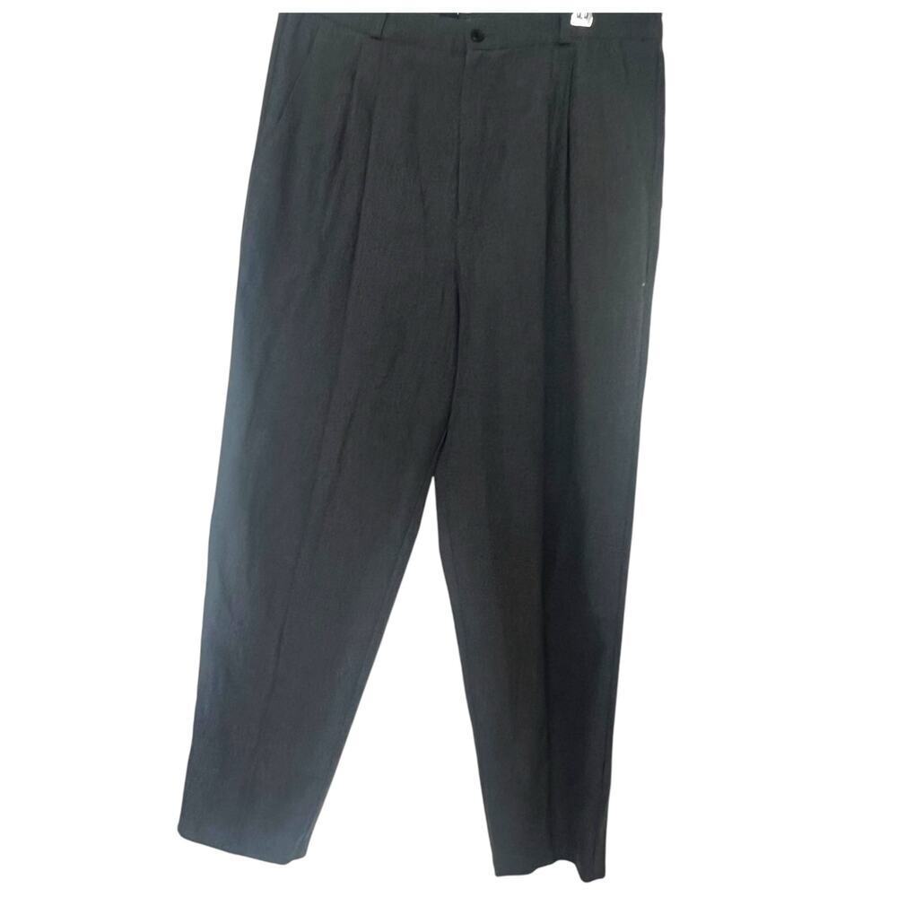 Briggs Women’s Vintage Pleasted Trouser Pants Made in USA Gray Size 16